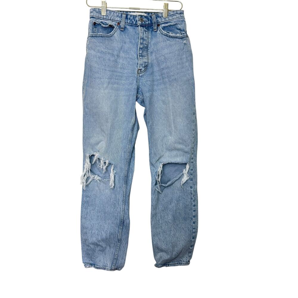 Abercrombie & Fitch‎ High Rise Jeans Stretch Denim Lt Blue Wash Women 4/27